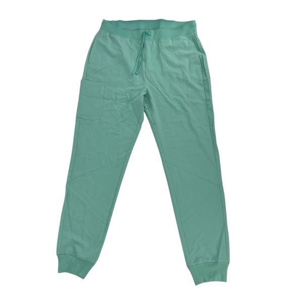 NWT Mandala Mint Green High Waist Scrub Joggers Size L Tall Women’s - Picture 1 of 4